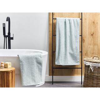 Beliani Set di 2 asciugamani en Cotone MITIARO  