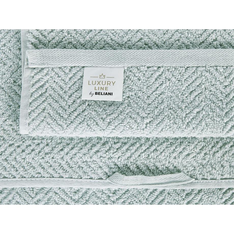 Beliani Set di 2 asciugamani en Cotone MITIARO  