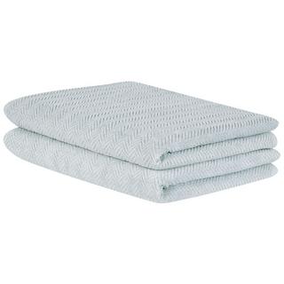 Beliani Set di 2 asciugamani en Cotone MITIARO  