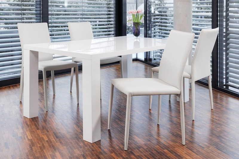 mutoni Tavolo da pranzo 180x90x76 cm bianco  