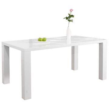 Table de salle à manger 180x90x76cm blanc