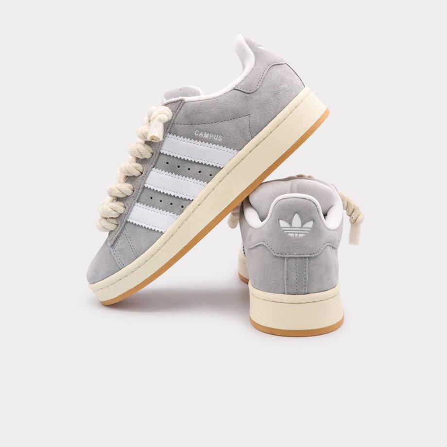 adidas Campus 00s Core Black Rope Lace White Sneakers  