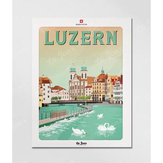 La-Jonx Poster Lucerne, La Reuss  