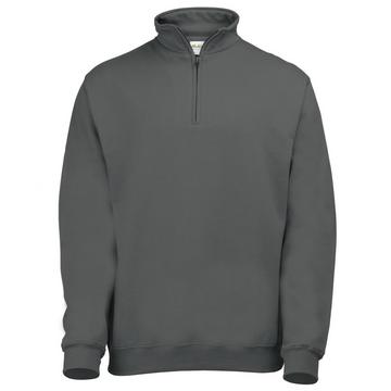 Sweatshirt Pullover mit Reißverschluss am Kragen