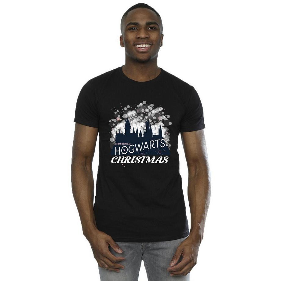 Harry Potter Hogwarts Christmas Grafik T-Shirt  
