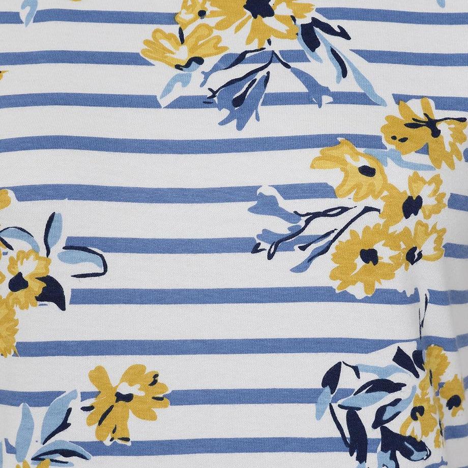 Lazy Jacks T-Shirt Kleid Blumen Streifen Muster  