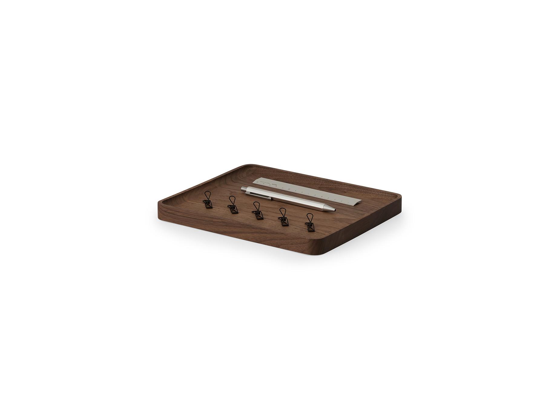 Oakywood Catchall Tray - Holztablett - Schreibtisch-Organizer 20x24x2cm, 420g  