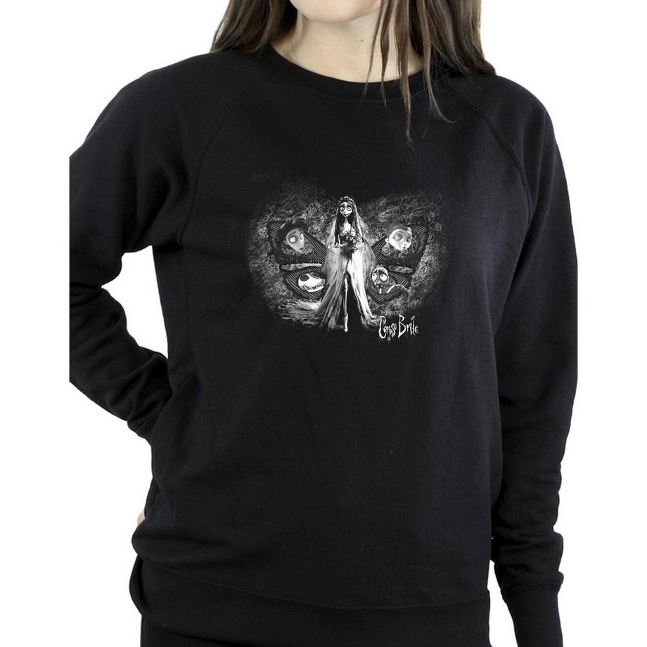 Disney Corpse Bride Farfalla Stampa Felpa  