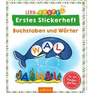 Lernraupe - Erstes Stickerheft - Buchstaben und Wörter Beurenmeister, Corina (Illustrationen) Couverture rigide 