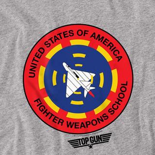 Top Gun Fighter Weapons School Bedrucktes Langarm T-Shirt  