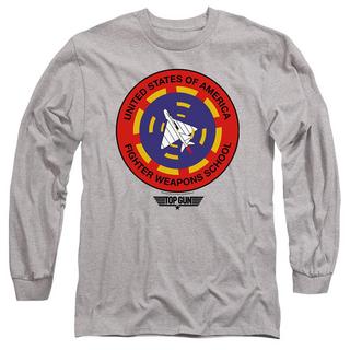Top Gun Fighter Weapons School Bedrucktes Langarm T-Shirt  