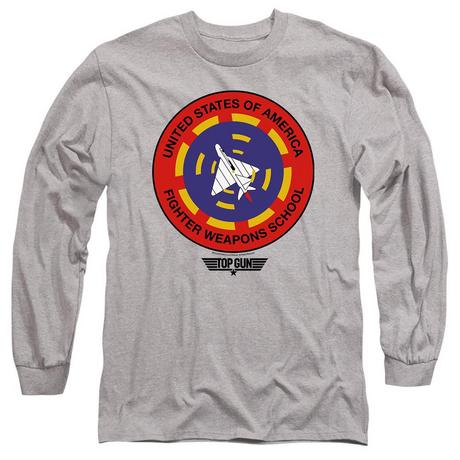 Top Gun Fighter Weapons School Bedrucktes Langarm T-Shirt  