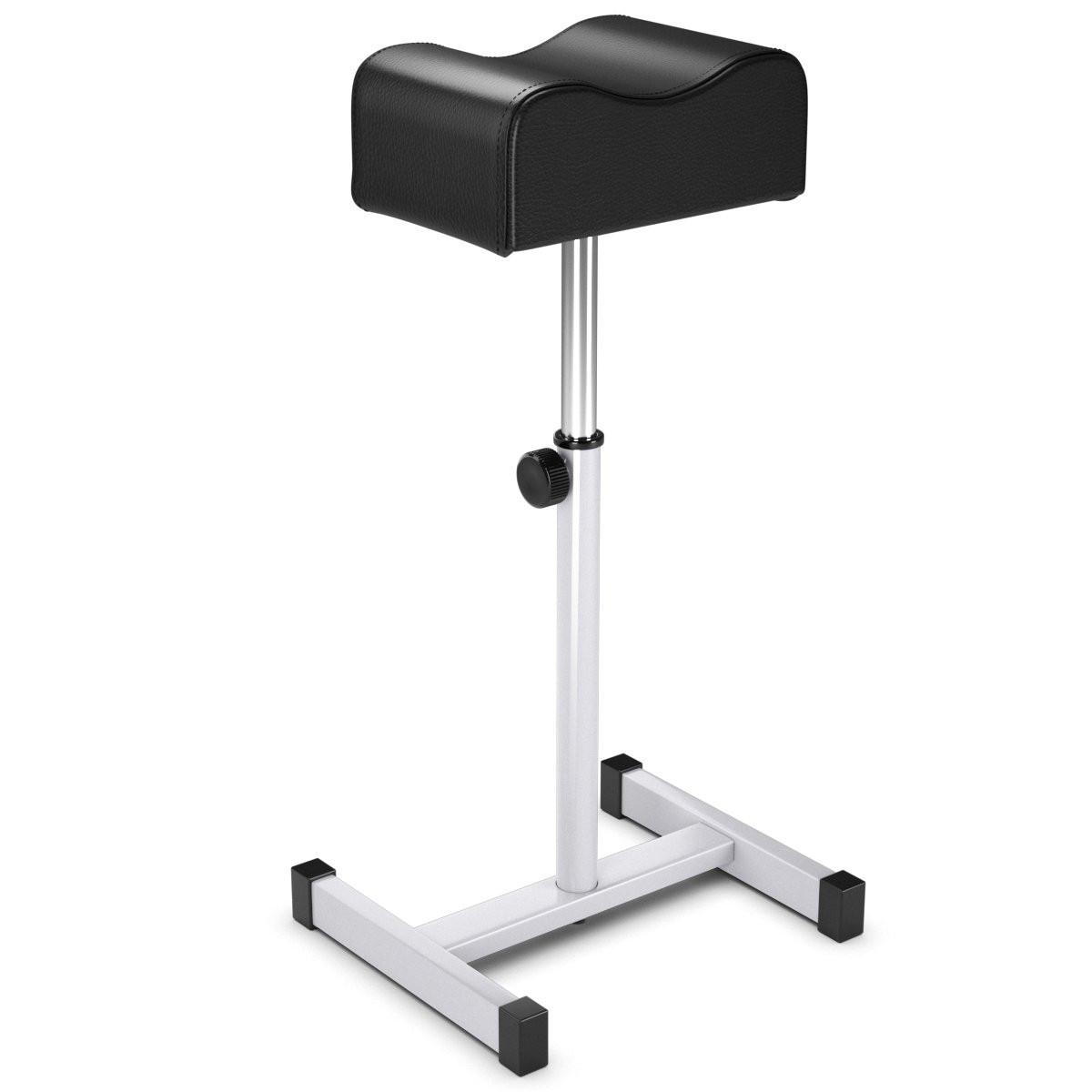 B2X Tabouret de pédicure avec repose-pieds réglable en hauteur pour le soin des ongles dans les salons spa noir  