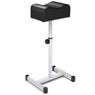 B2X Tabouret de pédicure avec repose-pieds réglable en hauteur pour le soin des ongles dans les salons spa noir  