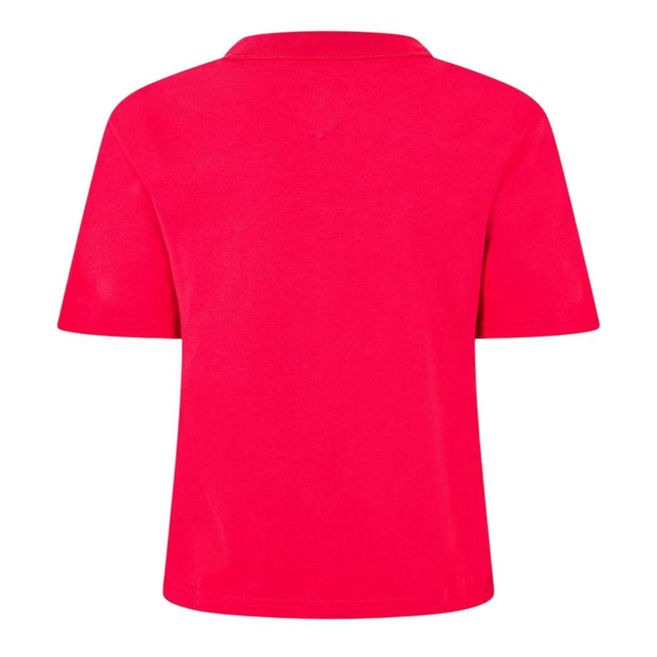 TOMMY JEANS  T-Shirt, Kurz Geschnitten, 
