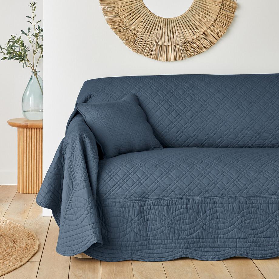 Sofa-Überwurf Scenario mit Zickzack-Muster