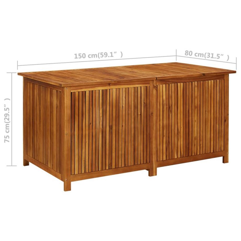 VidaXL scatola portaoggetti Legno di acacia  