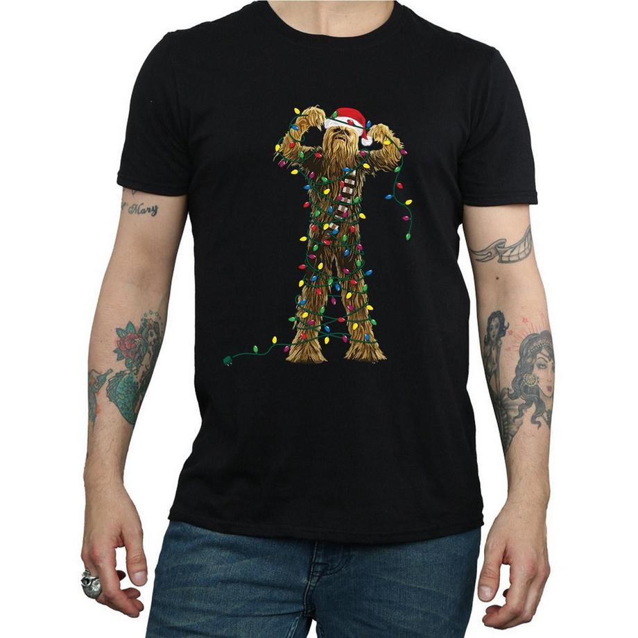 STAR WARS Star Wars Chewbacca Christmas Lights T-Shirt  