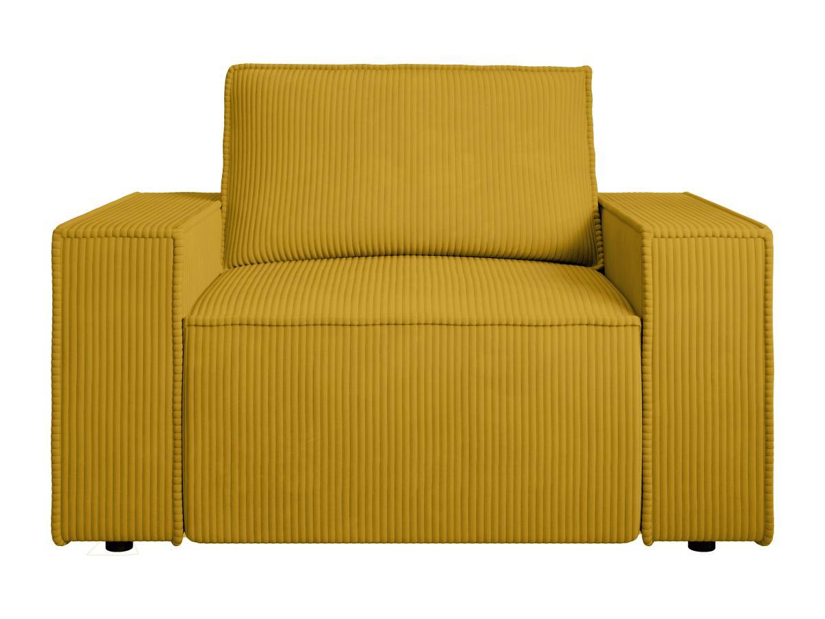 PASCAL MORABITO Poltrona in Velluto a coste Giallo - AMELIA  