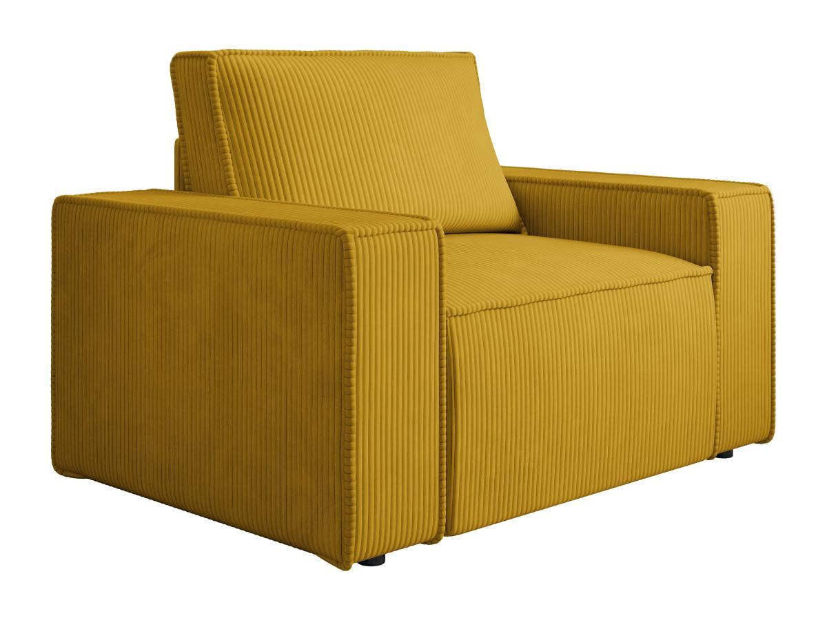 PASCAL MORABITO Poltrona in Velluto a coste Giallo - AMELIA  