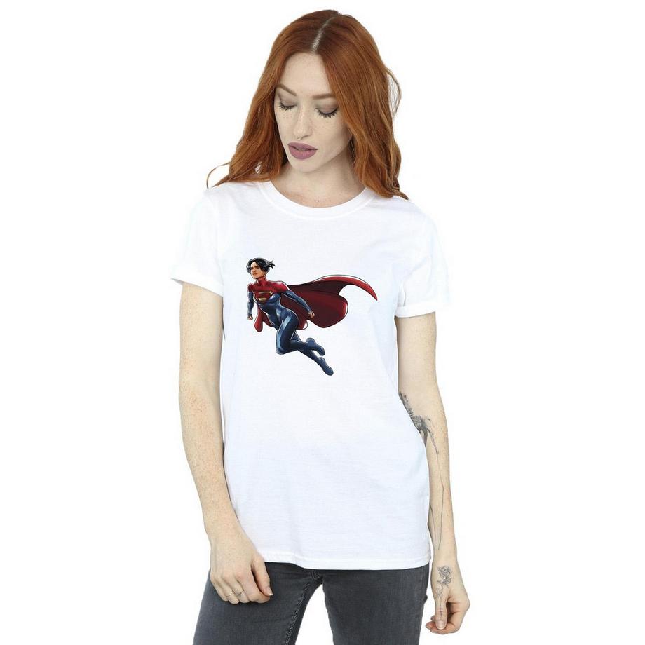 DC COMICS Supergirl Flying Grafik Print T-Shirt  