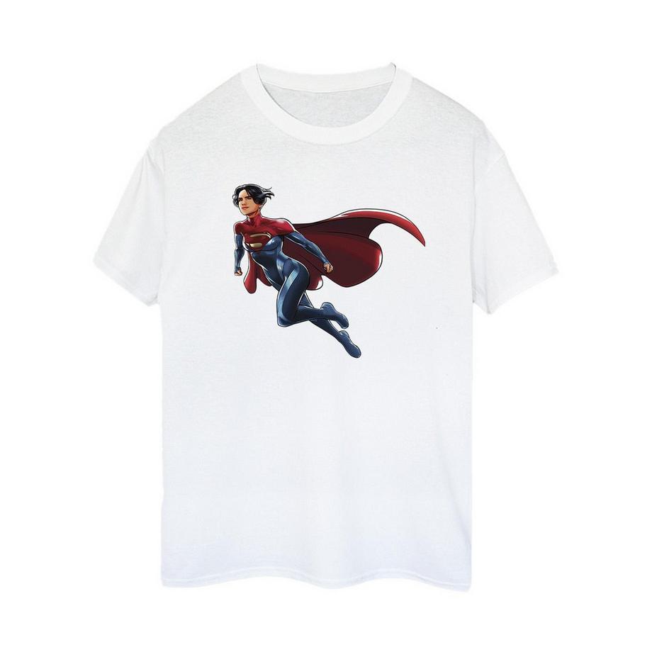 DC COMICS Supergirl Flying Grafik Print T-Shirt  