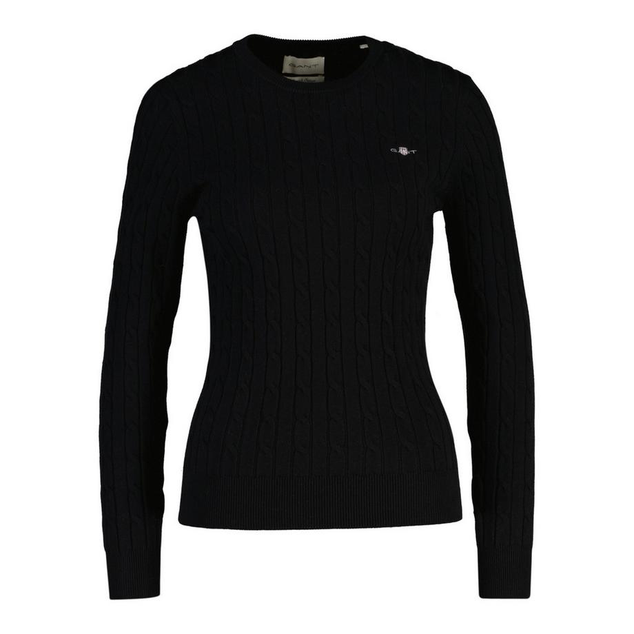 Maglione a maglia Donne Aderente alla figura-STRETCH CABLE C-NECK