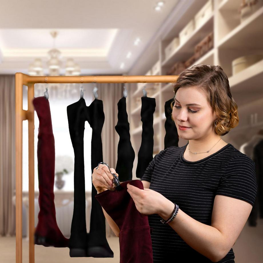 Northix  Lot de 20 cintres pivotants pour bottes, avec pince métallique simple 