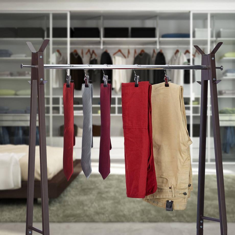 Northix  Lot de 20 cintres pivotants pour bottes, avec pince métallique simple 