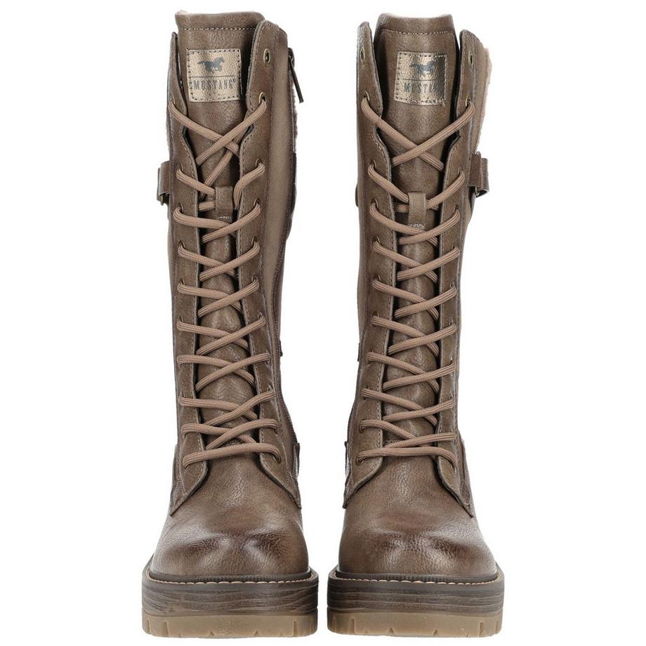 Mustang Bottes à Lacets avec Fermeture Éclair Latérale  