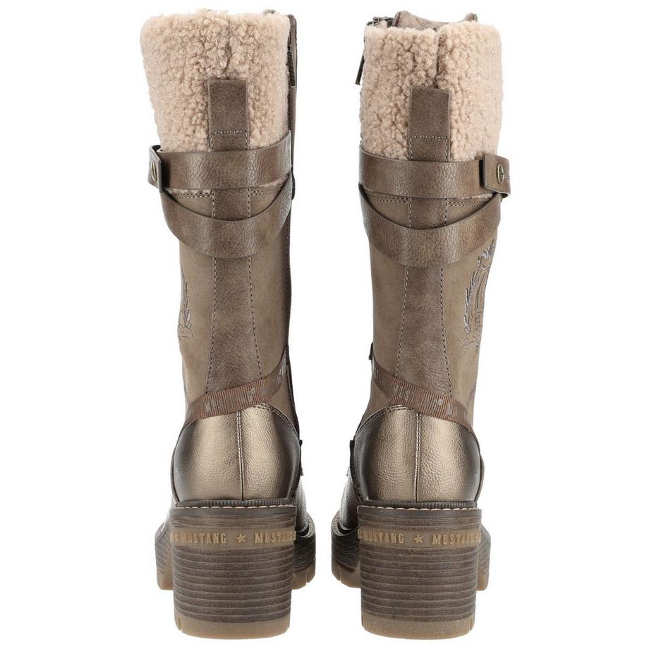 Mustang Bottes à Lacets avec Fermeture Éclair Latérale  