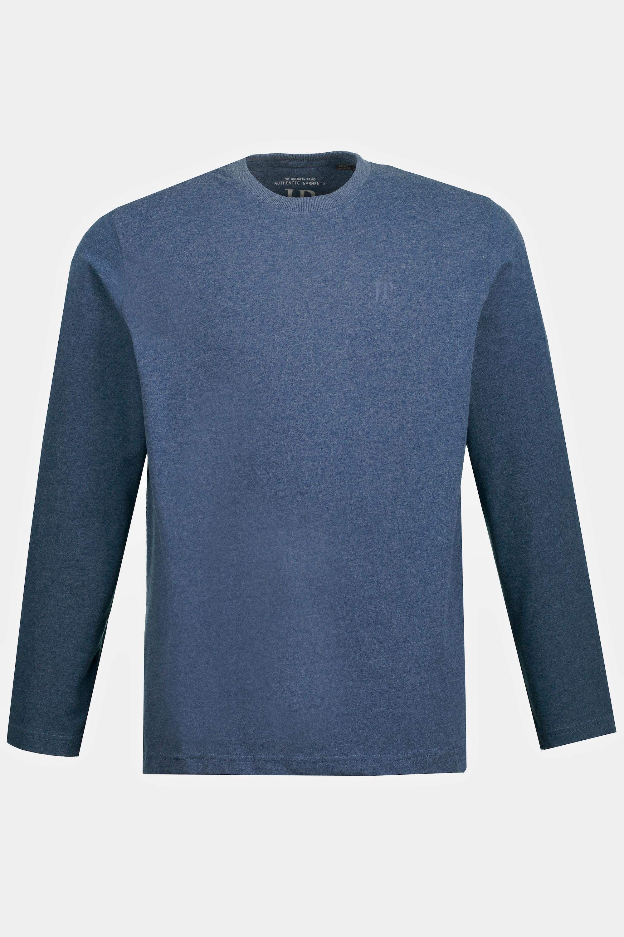 JP1880  Maglia basic a maniche lunghe blue denim 