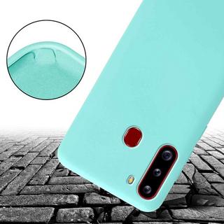 Cadorabo  Chaîne de téléphone portable compatible avec Samsung Galaxy A21 - Coque de protection en silicone avec cordelette réglable 