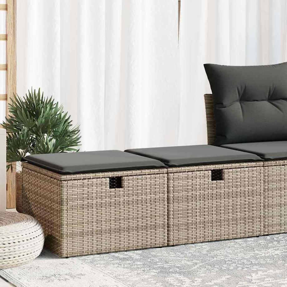 VidaXL Ensemble de canapés de jardin rotin synthétique  