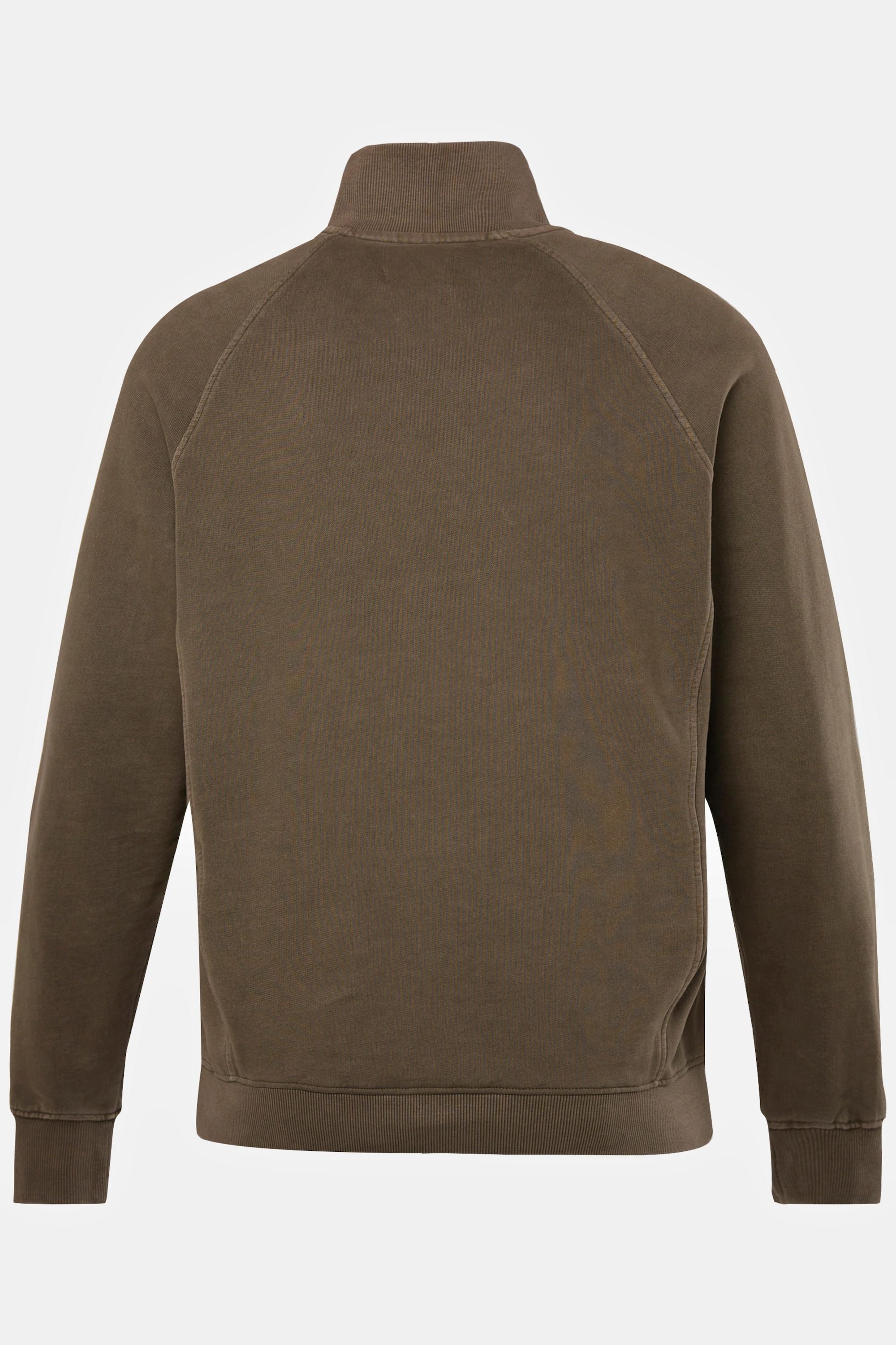 JP1880  Sweat camionneur à col montant zippé, jusqu'au 8 XL 