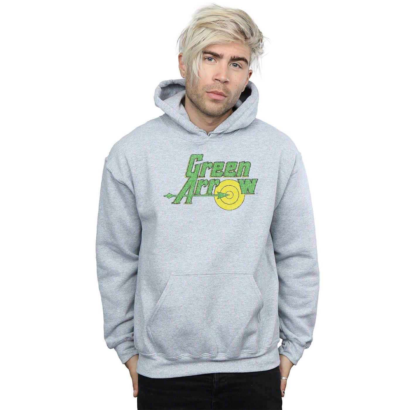 DC COMICS  Green Arrow Crackle Logo Kapuzenpullover 