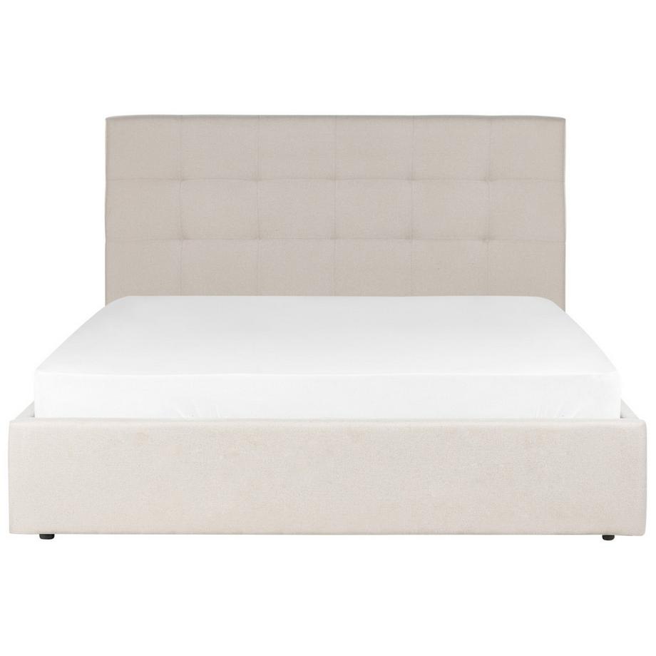 Beliani Lit ottoman en Tissu  LORIENT  