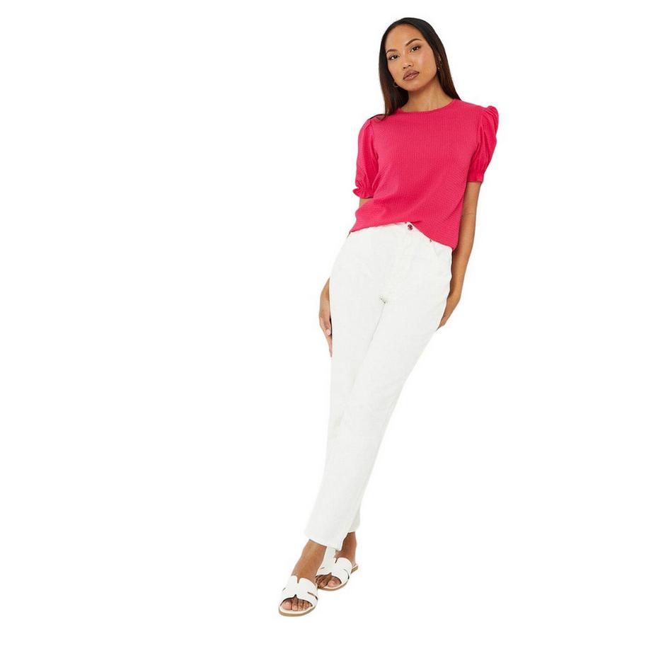 Principles T-Shirt mit Rüschenmanschette  