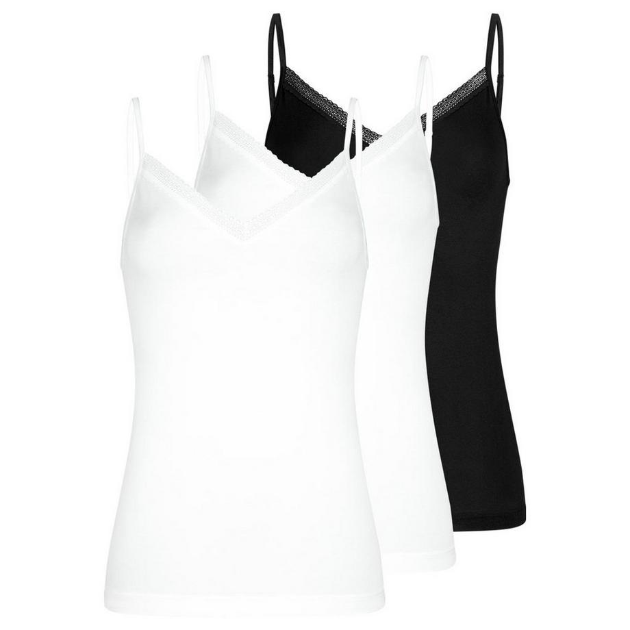 Modal Lace lot de 3  - tops à bretelles spaghetti