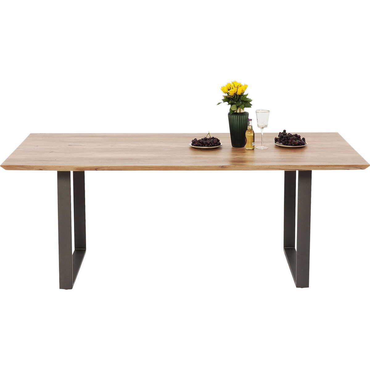 KARE Design Table Symphony acier brut 160x80cm  