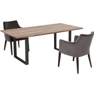 KARE Design Table Symphony acier brut 160x80cm  