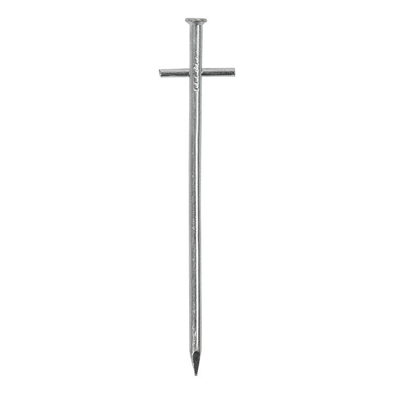 Pricenet  Piquet de roche 17cm en métal avec croix Weldon 6 pièces en poly-sac 