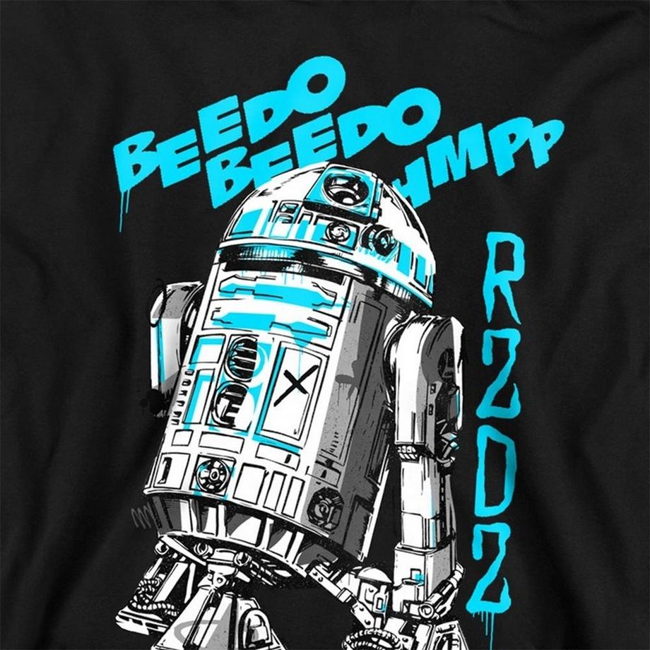 STAR WARS  Sweat À Capuche Motif R2d2 Graff 