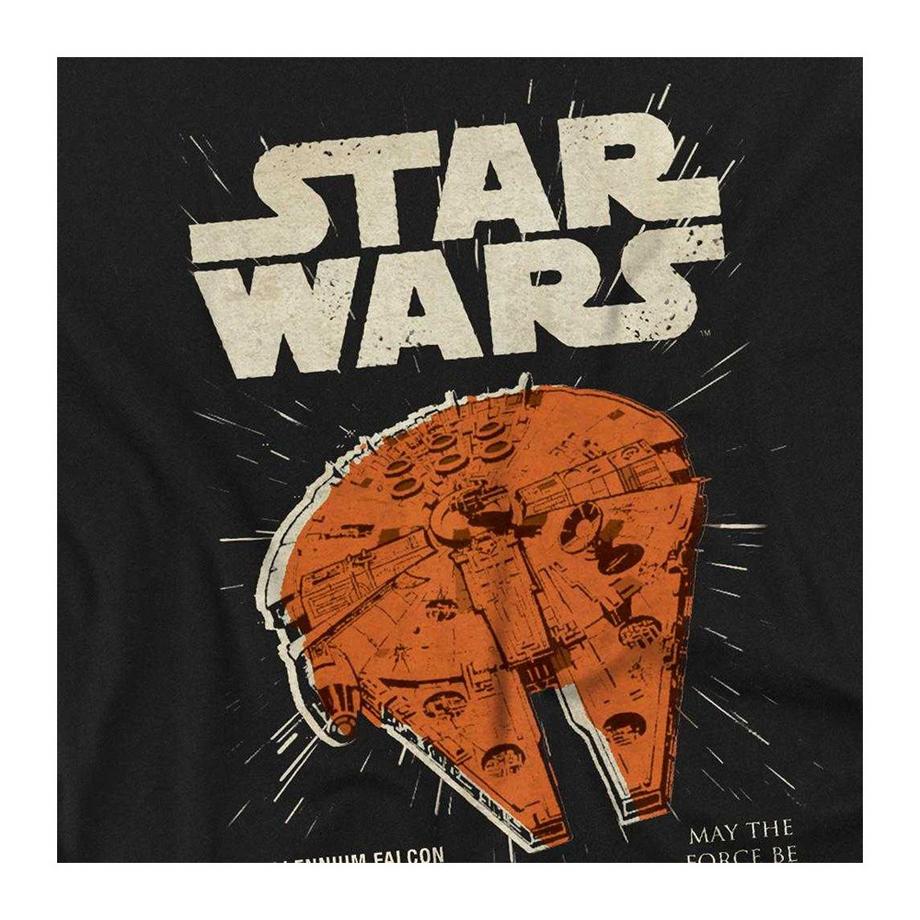 STAR WARS T-Shirt Manches Longues Motif Rétro Millennium Falcon  