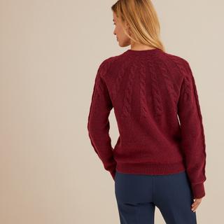 La Redoute Collections  Grobstrickpullover mit rundem Ausschnitt 