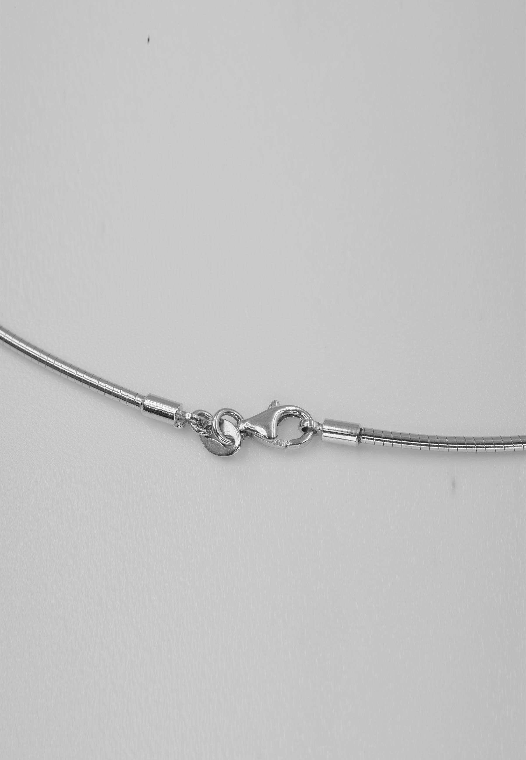 MUAU Schmuck  Collier Omega Glied Weissgold 750, 1.8mm, 50cm 