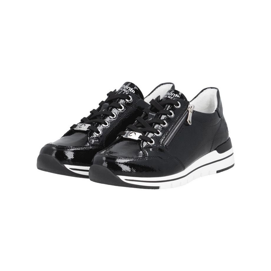 Remonte Damen Sneaker mit Seitlichem Reissverschluss und Schnürung  