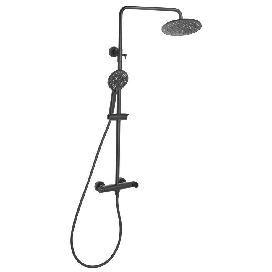 Beliani Ensemble de douche avec mitigeur et douche de pluie en Laiton Moderne CATAMARCA  