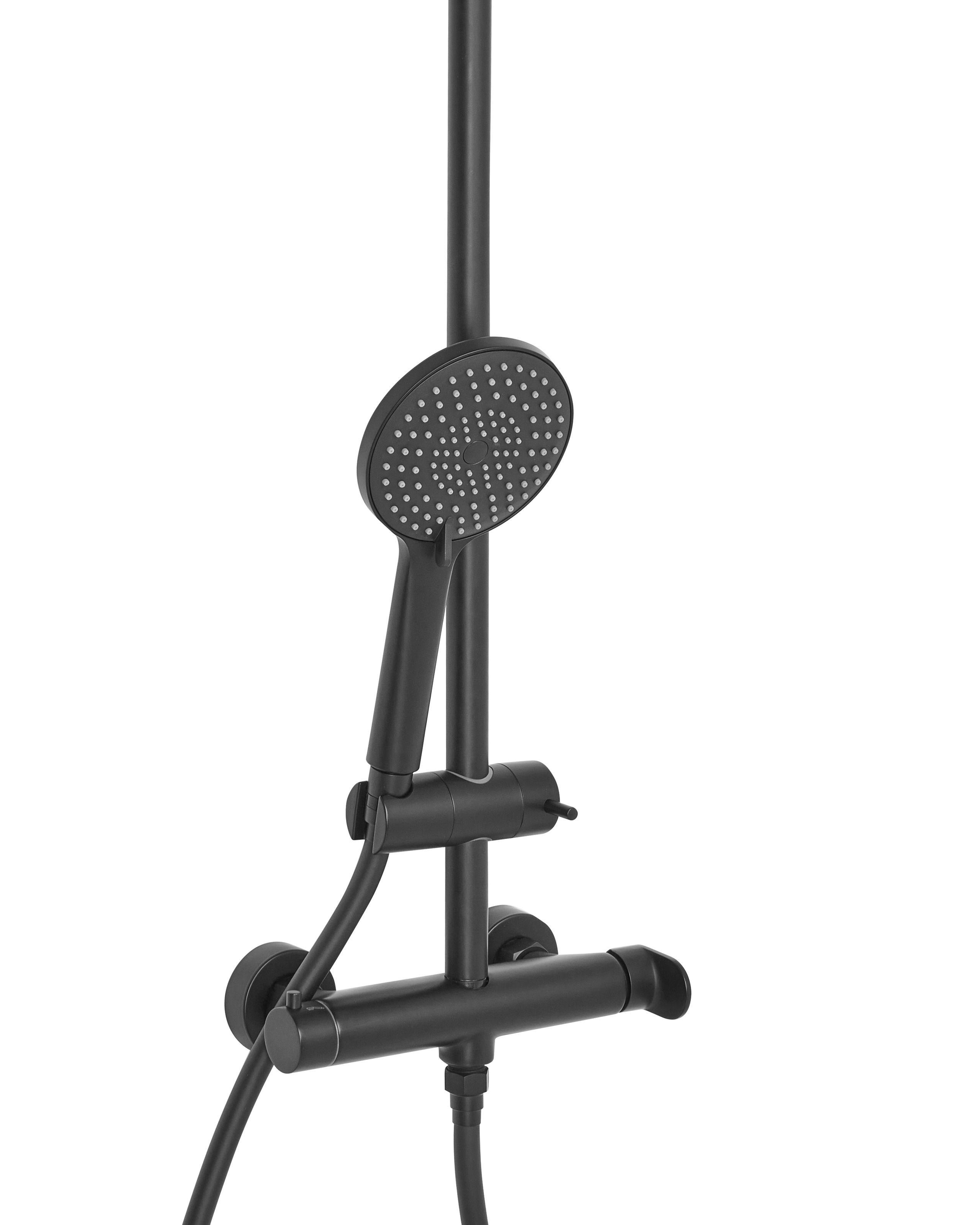 Beliani Ensemble de douche avec mitigeur et douche de pluie en Laiton Moderne CATAMARCA  