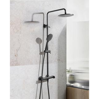 Beliani Ensemble de douche avec mitigeur et douche de pluie en Laiton Moderne CATAMARCA  